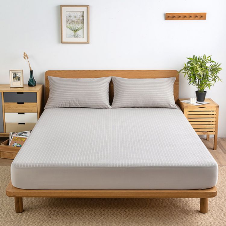 全棉染色毛巾布防水床笠