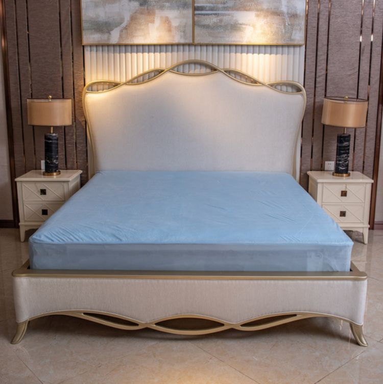 竹纤维毛巾布防水床笠